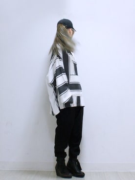 「PARADOX（パラドックス）のアイテム（キャップ）」を使った、chigusa itouさん（レディース・167cm）の秋コーディネート