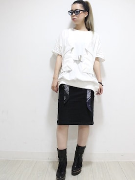 「RESERVED NOTEのアイテム」を使った、chigusa itouさん（レディース・167cm）の秋コーディネート