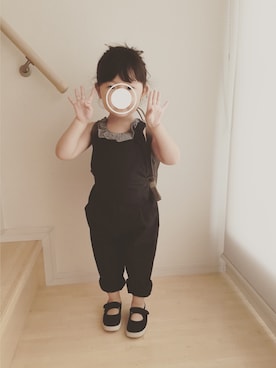 「Cienta（シエンタ）のアイテム（パンプス）」を使った、sayaさん（キッズ・90cm）の夏コーディネート