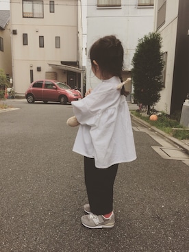 「FUN（ファン）のアイテム（パンツ）」を使った、sayaさん（キッズ・100cm）の秋コーディネート