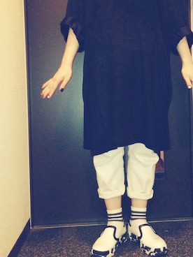 「gomme（ゴム）のアイテム（ワンピース/ドレス）」を使った、ichiさん（レディース・155cm）の夏コーディネート