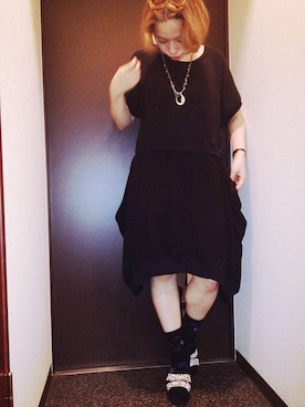 「gomme（ゴム）のアイテム（ワンピース/ドレス）」を使った、ichiさん（レディース・155cm）の夏コーディネート