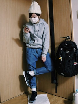 「PAR ICI」｜「アイテム（その他アウター）」を使った、わさん（レディース・156cm）の冬コーディネート