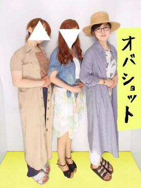 「おばショット」｜わさん（レディース・156cm）の夏コーディネート