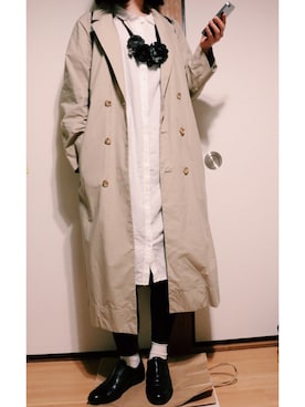 「春コート」｜わさん（レディース・156cm）の春コーディネート