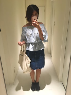 「スピンズ」｜(mie)さん（レディース・162cm・20代）の夏コーディネート