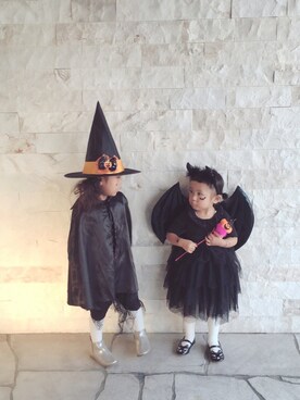 「アイテム（ブーツ、シルバー系）」を使った、KONBUさん（キッズ・100cm）の秋コーディネート