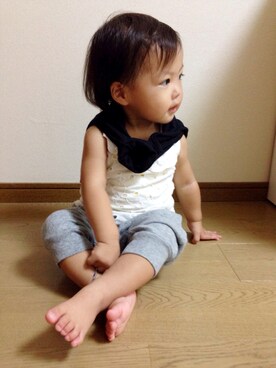 「URBAN RESEARCH（アーバンリサーチ）のアイテム（パンツ）」を使った、りかさん（キッズ・80cm）の夏コーディネート