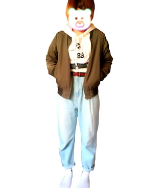「SpRay（スプレイ）のアイテム（その他アウター）」を使った、まゆさん（レディース・158cm）の春コーディネート