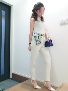 TOMOMI SHIMIZUさん（レディース・164cm）の夏コーディネート