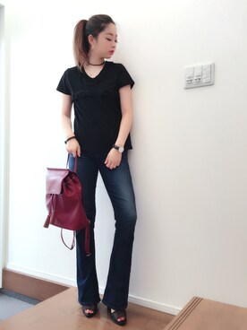 TOMOMI SHIMIZUさん（レディース・164cm）の夏コーディネート