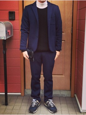 「Curly（カーリー）のアイテム（テーラードジャケット）」を使った、hiroseさん（メンズ・174cm）の冬コーディネート