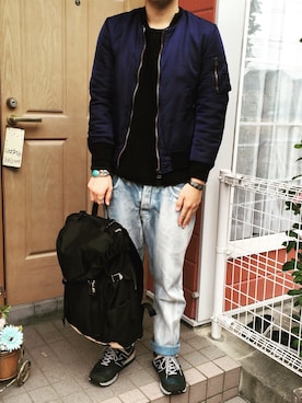 「curly」｜「アイテム（アクセサリー）」を使った、hiroseさん（メンズ・174cm）の秋コーディネート