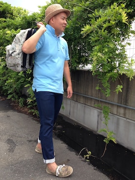 「McGREGOR CLASSIC（マックレガークラシック）のアイテム（シューズ）」を使った、sanoさん（メンズ・174cm）の夏コーディネート
