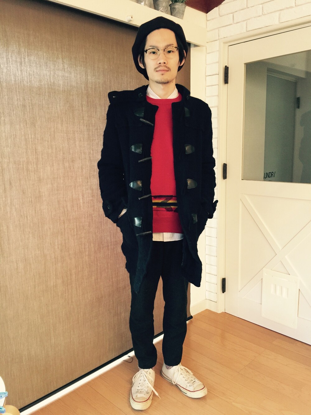 comme des garçons shirt スウェットダッフルコート　短丈 コムデギャルソン SHIRT：スウェット素材 ショート丈 ダッフル