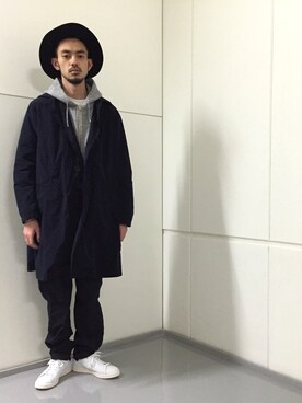 「KICS DOCUMENT.（キクス ドキュメント）のアイテム」を使った、モリタさん（メンズ・171cm）の冬コーディネート