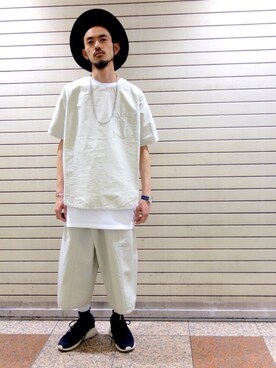 「ADAM ET ROPE'（アダムエロペ）のアイテム（アクセサリー）」を使った、モリタさん（メンズ・171cm）の春コーディネート