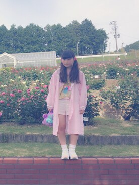 「Panamaboy（パナマボーイ）のアイテム（その他アウター）」を使った、♡kariiiinco♡さん（レディース・158cm）の春コーディネート