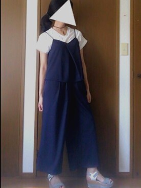 「AS KNOW AS plus（アズノゥアズプラス）のアイテム（キャミソール）」を使った、мaиaさん（レディース・162cm）の秋コーディネート