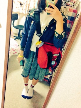「179/WG NICOLE CLUB（イチナナキュウ/ダブルジー）のアイテム（ジャケット/アウター）」を使った、づ。さん（レディース・163cm）の夏コーディネート