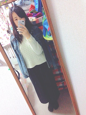 づ。さん（レディース・163cm）の冬コーディネート