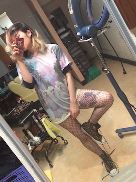 「タトゥータイツ」｜limccoさん（レディース・163cm）の夏コーディネート