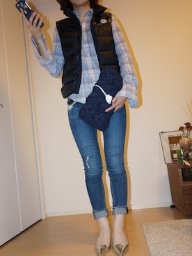 「JET（ジェット）のアイテム（トップス）」を使った、asaranさん（レディース・156cm）の秋コーディネート