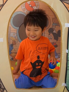 「mercibeaucoup,（メルシーボークー）のアイテム」を使った、Rさん（キッズ・100cm）の夏コーディネート