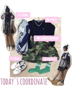 MiNaさん（レディース・160cm）の冬コーディネート