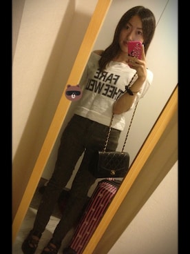 「アクティブ」｜「アイテム（クラッチバッグ）」を使った、Makiiiさん（レディース・153cm）の冬コーディネート