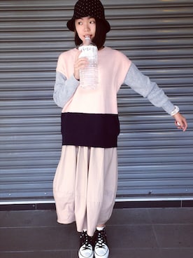 「WINTER STYLE」｜「アイテム（スカート）」を使った、Quaneeさん（レディース・159cm）の秋コーディネート