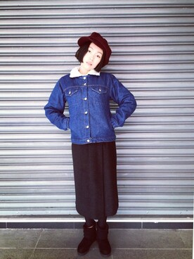 「WINTER STYLE」｜「アイテム（スカート）」を使った、Quaneeさん（レディース・159cm）の冬コーディネート
