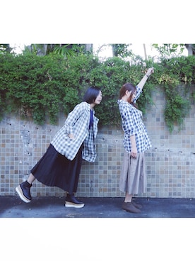 「Taichung」｜「アイテム（その他アウター）」を使った、Quaneeさん（レディース・159cm）の春コーディネート