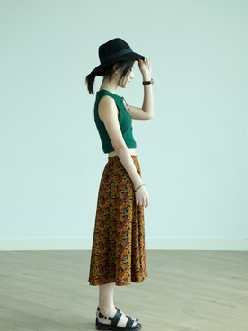 「skirt」｜Once in a bleu luneさん（メンズ・175cm）の秋コーディネート