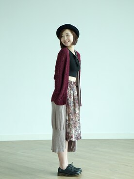 「initial（イニシャル）のアイテム（その他アウター）」を使った、Once in a bleu luneさん（レディース・168cm）の秋コーディネート