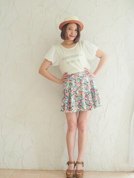 野口慈子さん（レディース・155cm）の春コーディネート