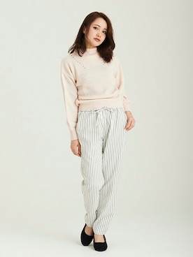 「amelier MAJESTIC LEGON」｜野口慈子さん（レディース・155cm）の冬コーディネート