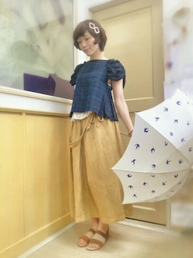 「chambre de charme（シャンブルドゥシャーム）のアイテム（アクセサリー）」を使った、Ａｈａ* さん（レディース・159cm）の夏コーディネート