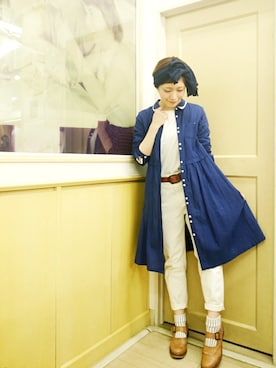 「ブルー x ホワイト」｜Ａｈａ* さん（レディース・159cm）の春コーディネート