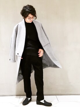 「lot holon（ロットホロン）のアイテム（トップス）」を使った、イリザワさん（メンズ・170cm）の秋コーディネート