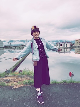 「QUEEN SHOP（クイーンショップ）のアイテム（帽子）」を使った、QUEEN SHOPさん（レディース・151cm）の冬コーディネート