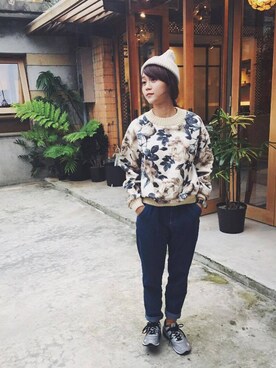 「QUEEN SHOP（クイーンショップ）のアイテム（帽子）」を使った、QUEEN SHOPさん（レディース・158cm）の冬コーディネート