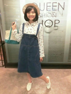 「QUEEN SHOP（クイーンショップ）のアイテム」を使った、QUEEN SHOPさん（レディース・160cm）の春コーディネート