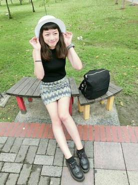 「QUEEN SHOP（クイーンショップ）のアイテム（帽子）」を使った、QUEEN SHOPさん（レディース・160cm）の春コーディネート