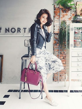 「QUEEN SHOP（クイーンショップ）のアイテム」を使った、QUEEN SHOPさん（レディース・160cm）の春コーディネート