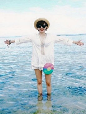 「QUEEN SHOP（クイーンショップ）のアイテム」を使った、QUEEN SHOPさん（レディース・160cm）の夏コーディネート