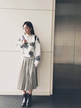 「QUEEN SHOP（クイーンショップ）のアイテム」を使った、QUEEN SHOPさん（レディース・151cm）の秋コーディネート