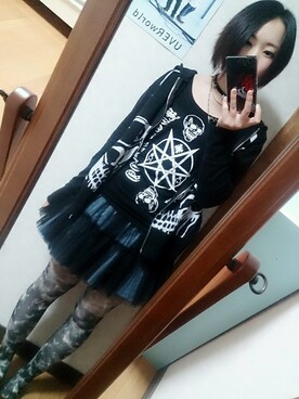 「BACKS（バックス）のアイテム（アクセサリー）」を使った、れれぽんぬ。さん（レディース・157cm）の秋コーディネート