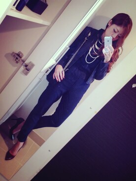 「着やせコーデ」｜「アイテム（その他）」を使った、kasumi さん（レディース・163cm）の冬コーディネート