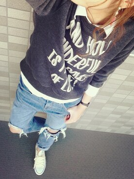 「URBAN RESEARCH ROSSO WOMEN（アーバンリサーチ　ロッソ）のアイテム（ブルゾン）」を使った、kasumi さん（レディース・163cm）の春コーディネート